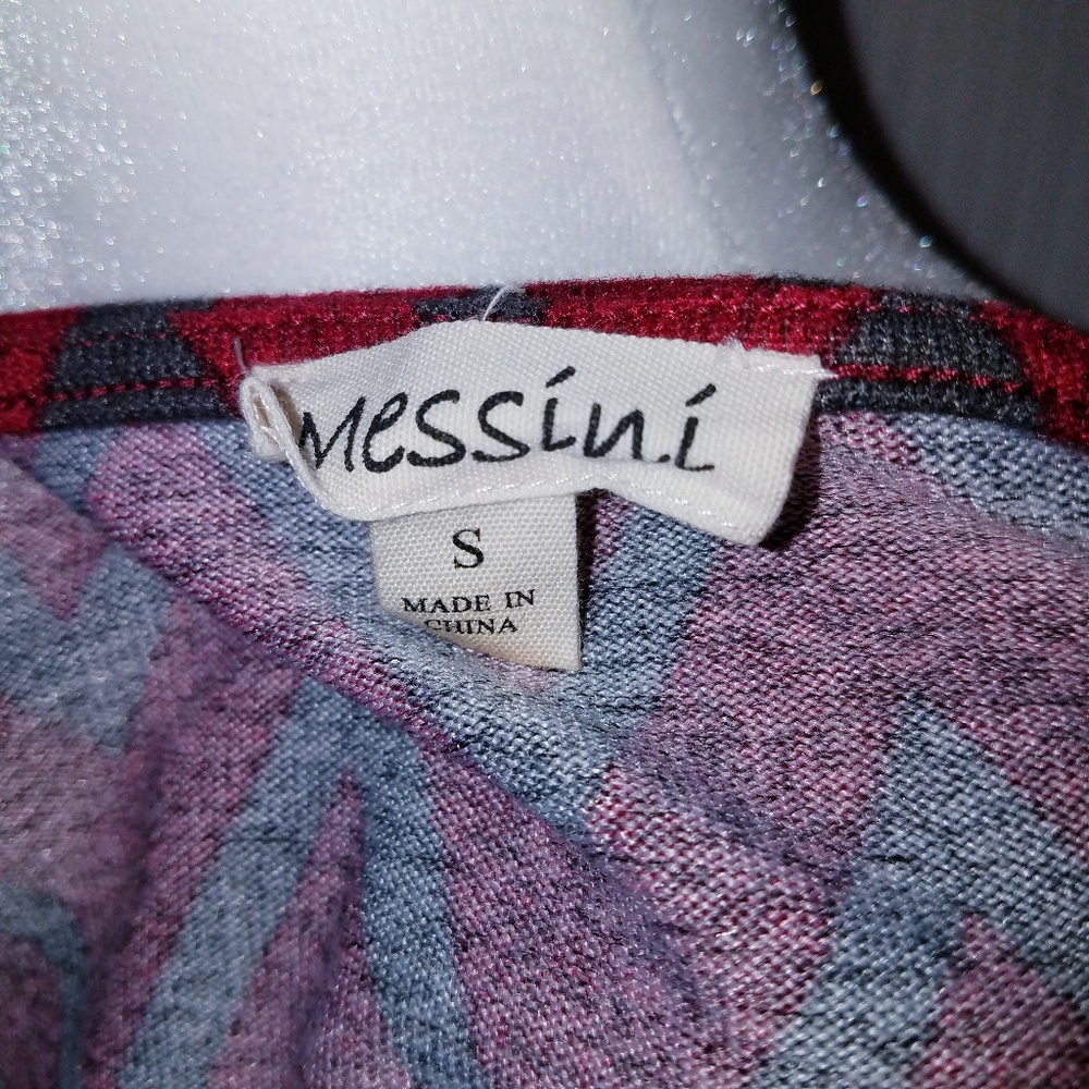 Messini Tacera Chevron 3/4 sleeve Dress Size S - Picture 5 of 7